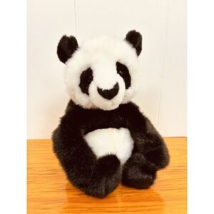 Douglas Panda Bear Plush 12" Realistic Stuffed Animal #277 Black White